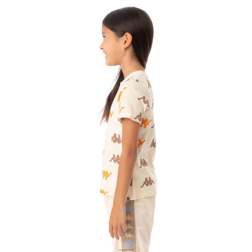 Kappa niños camiseta stavoren auténtica para niños beige 2FJJXV639