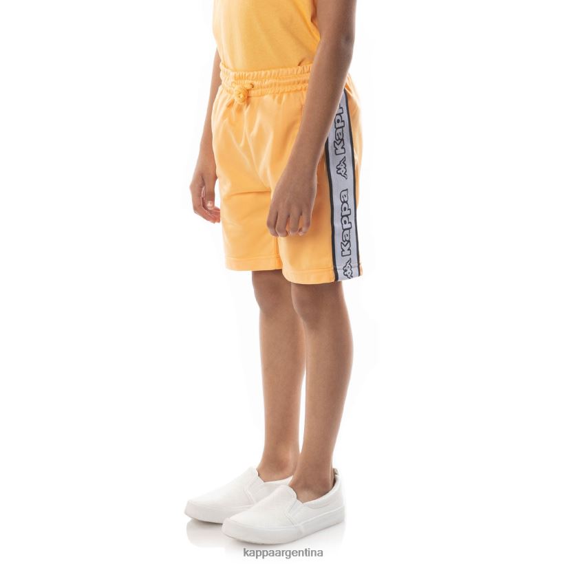 Kappa niños pantalones cortos aedi 2 con cinta del logo para niños naranja claro 2FJJXV620