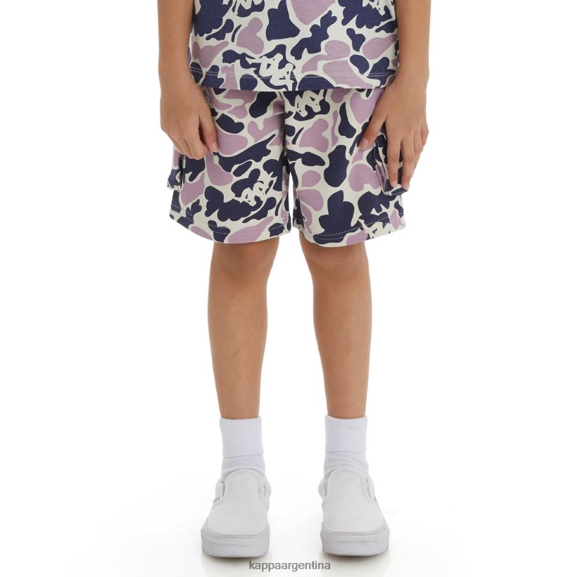 Kappa niños pantalones cortos de patetismo auténtico para niños violeta azul marino 2FJJXV632
