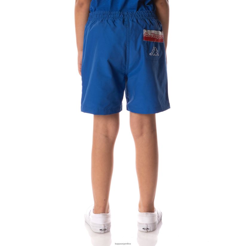 Kappa niños shorts con cinta del logo azul 2FJJXV621