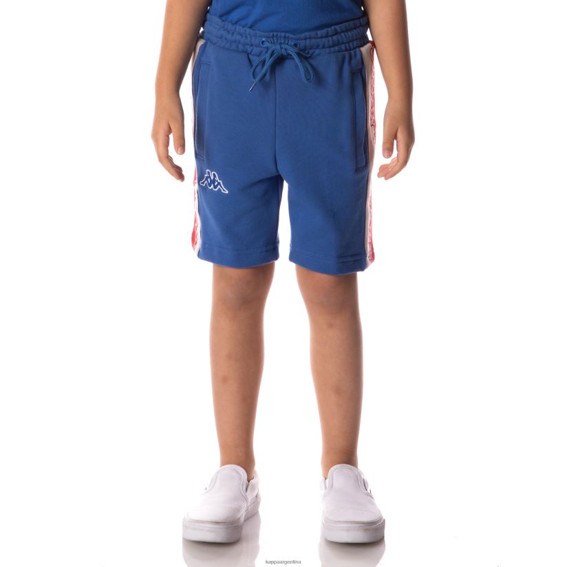 Kappa niños shorts con cinta del logo azul 2FJJXV628