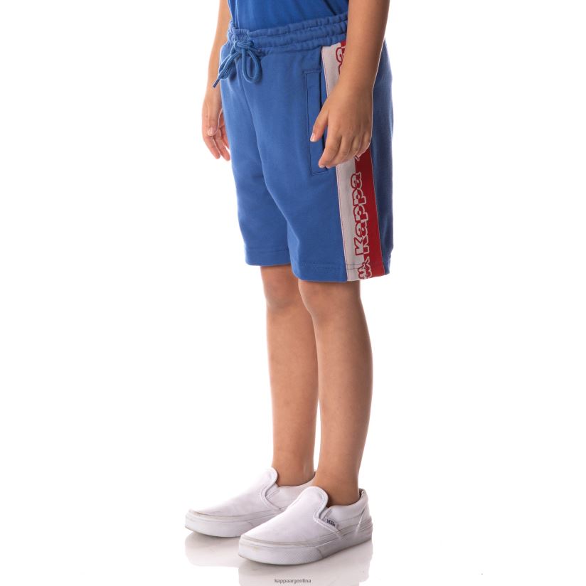 Kappa niños shorts con cinta del logo azul 2FJJXV628