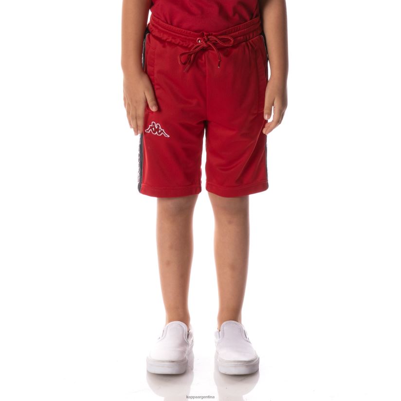 Kappa niños shorts daedi con cinta del logo rojo 2FJJXV630