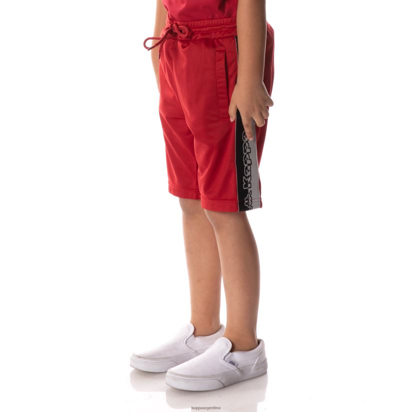 Kappa niños shorts daedi con cinta del logo rojo 2FJJXV630