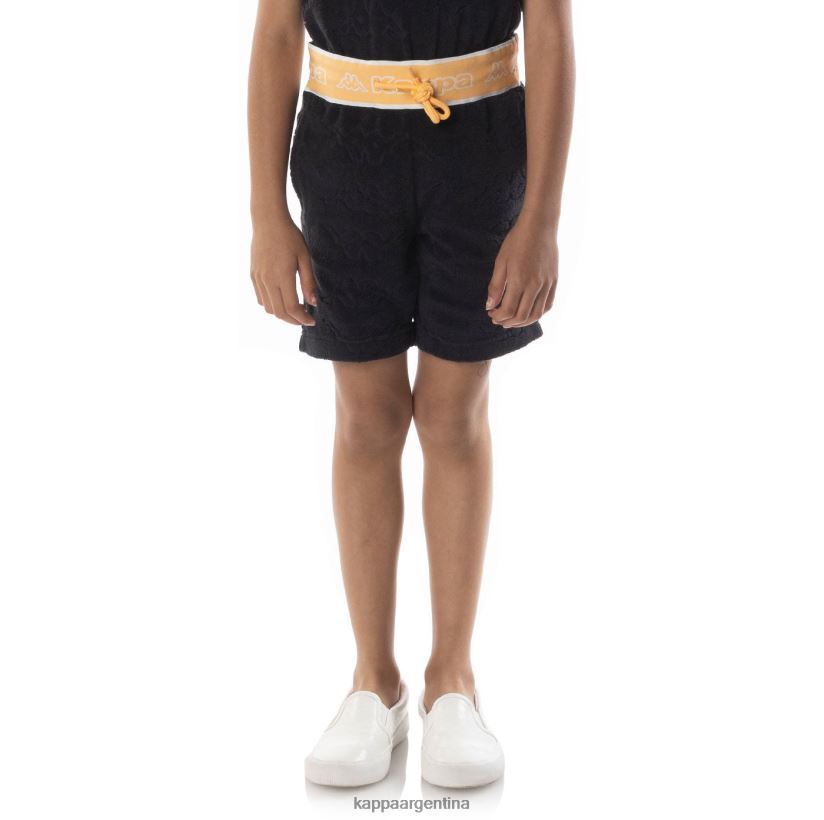 Kappa niños shorts eko con cinta del logo para niños humo negro naranja 2FJJXV617