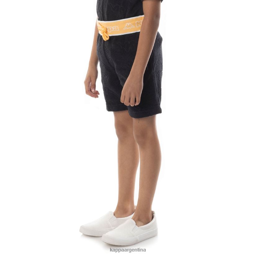 Kappa niños shorts eko con cinta del logo para niños humo negro naranja 2FJJXV617