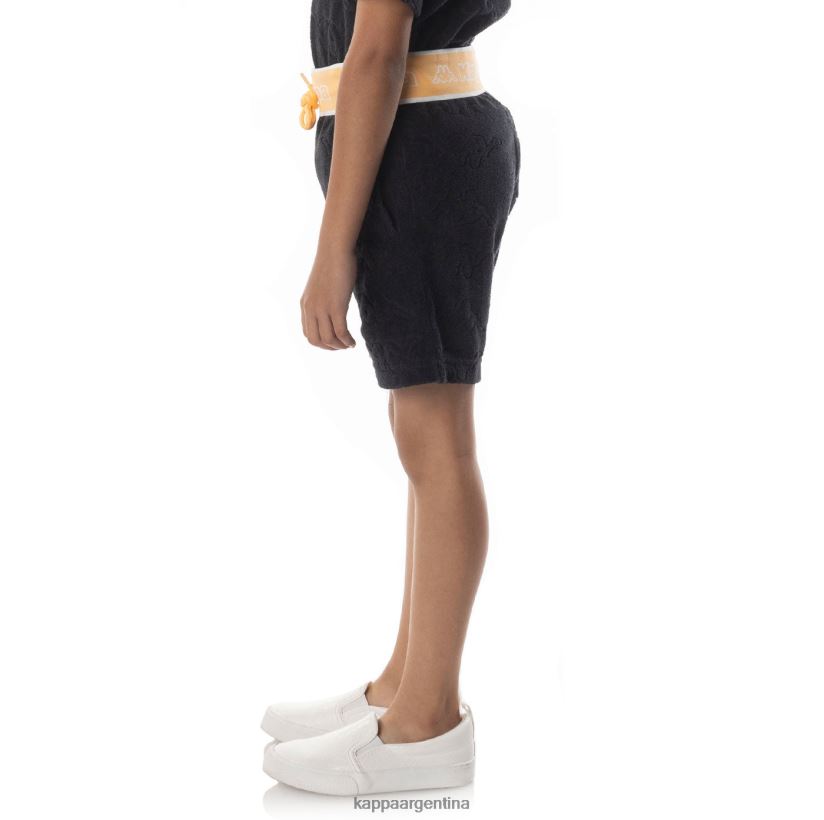 Kappa niños shorts eko con cinta del logo para niños humo negro naranja 2FJJXV617