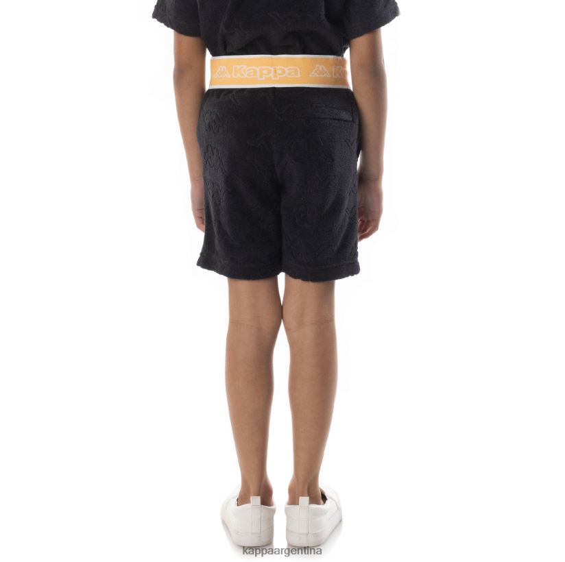 Kappa niños shorts eko con cinta del logo para niños humo negro naranja 2FJJXV617