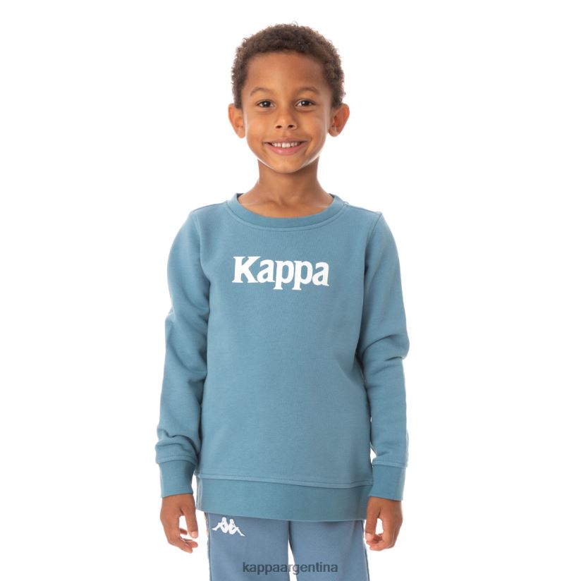 Kappa niños sudadera emmen auténtica para niños azul claro 2FJJXV636