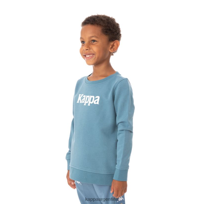 Kappa niños sudadera emmen auténtica para niños azul claro 2FJJXV636