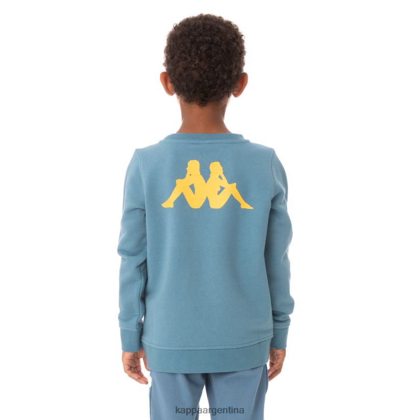 Kappa niños sudadera emmen auténtica para niños azul claro 2FJJXV636