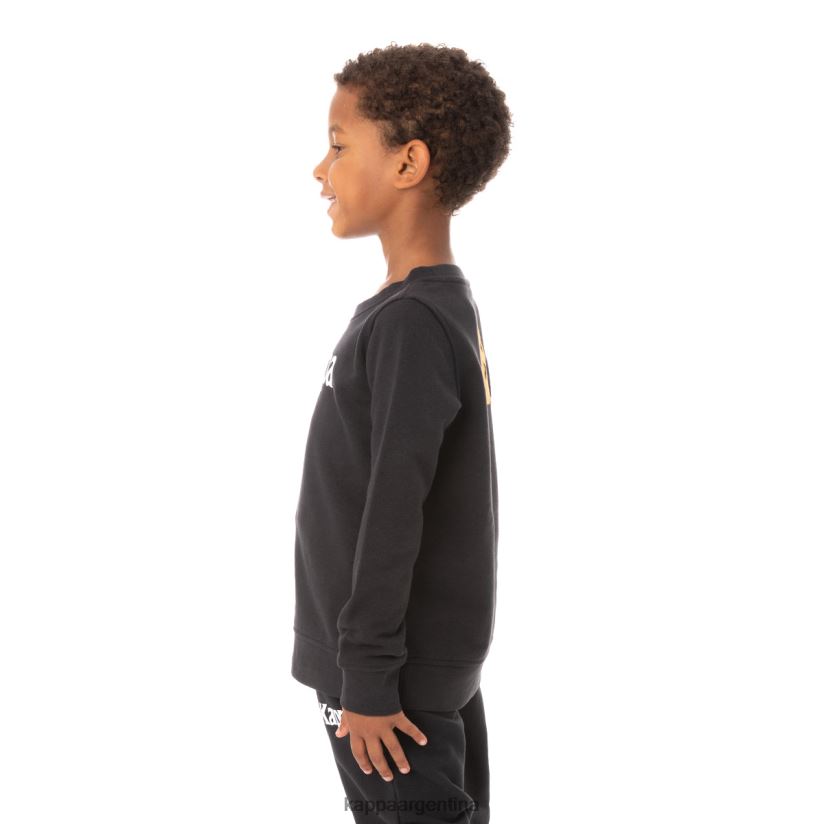 Kappa niños sudadera emmen auténtica para niños humo negro 2FJJXV638