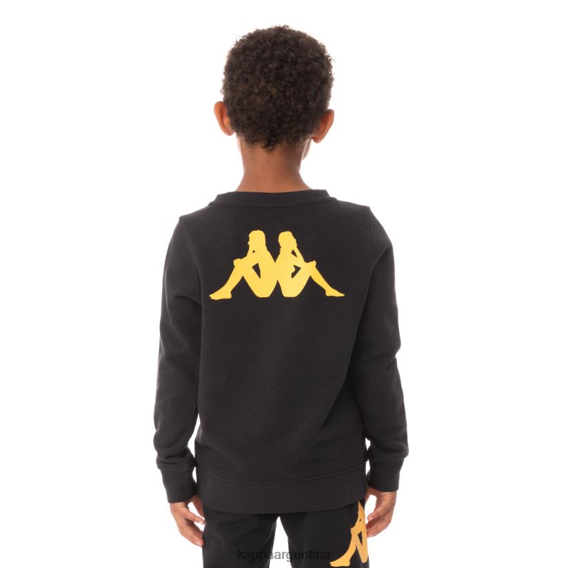 Kappa niños sudadera emmen auténtica para niños humo negro 2FJJXV638