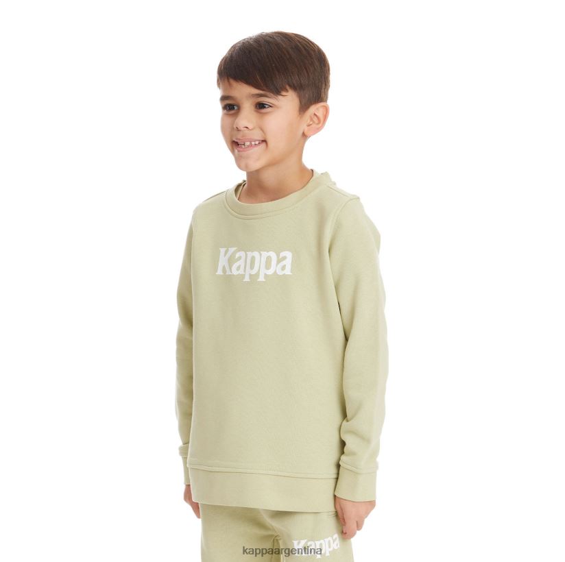 Kappa niños sudadera emmen auténtica para niños salvia verde 2FJJXV634