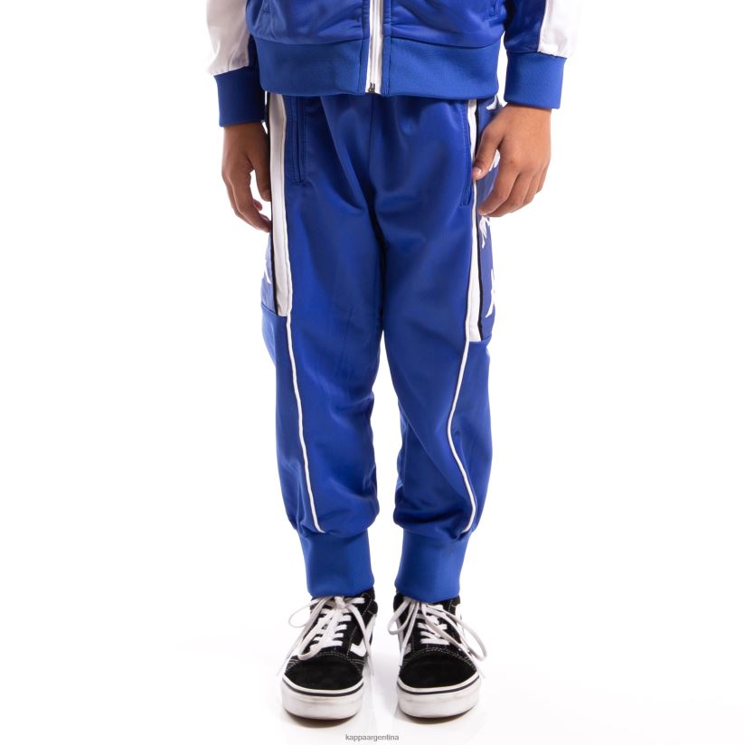 Kappa niños niños auténticos 222 banda 10 alen pantalones azul real blanco azul real blanco 2FJJXV501