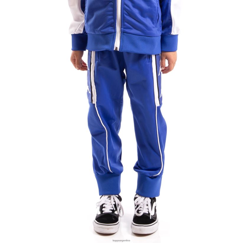 Kappa niños niños auténticos 222 banda 10 alen pantalones azul real blanco azul real blanco 2FJJXV501