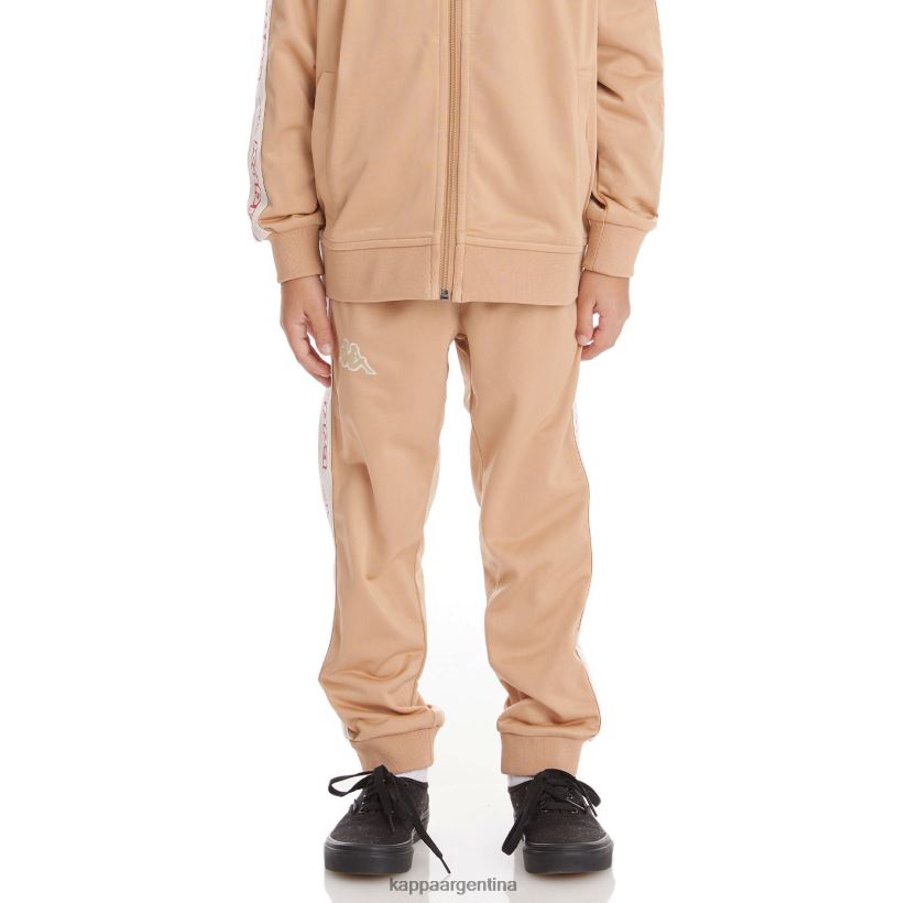 Kappa niños pantalones de chándal alic 2 con cinta del logo para niños beige 2FJJXV478