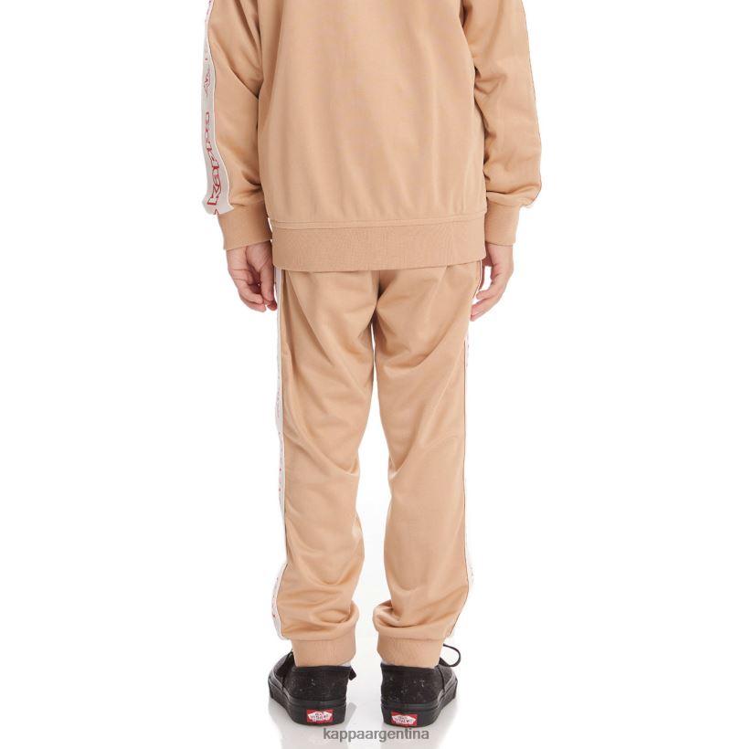 Kappa niños pantalones de chándal alic 2 con cinta del logo para niños beige 2FJJXV478