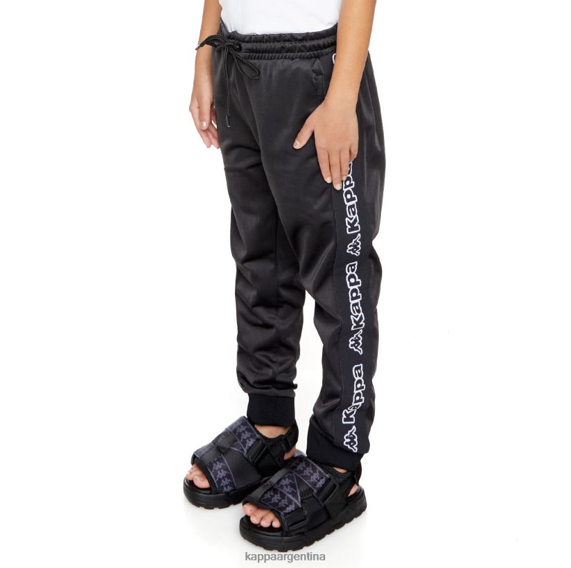 Kappa niños pantalones de chándal alic 2 con cinta del logo para niños humo negro 2FJJXV454