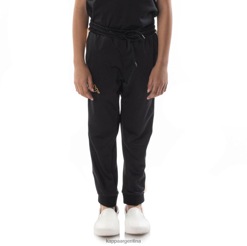 Kappa niños pantalones de chándal alic 2 con cinta del logo para niños humo negro naranja 2FJJXV464