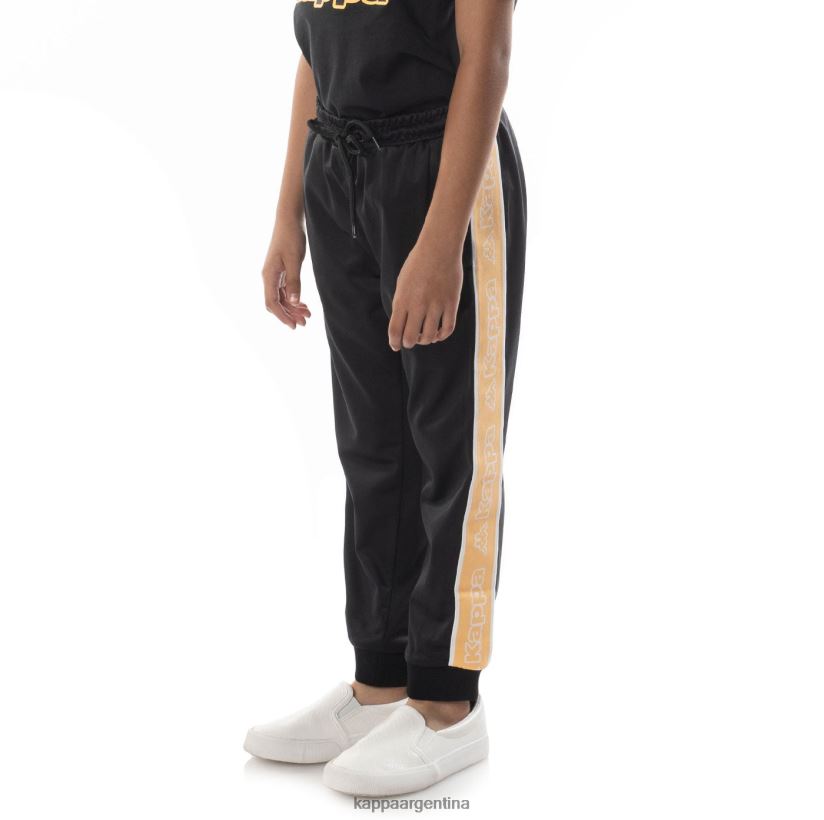 Kappa niños pantalones de chándal alic 2 con cinta del logo para niños humo negro naranja 2FJJXV464