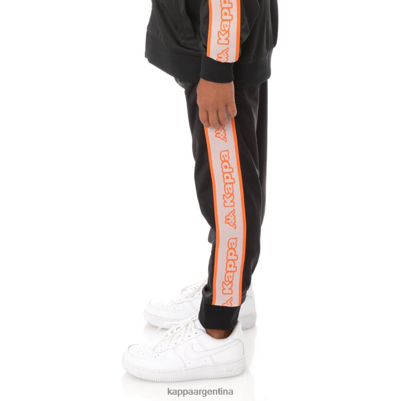 Kappa niños pantalones de chándal alic 2 con cinta del logo para niños negro 2FJJXV494