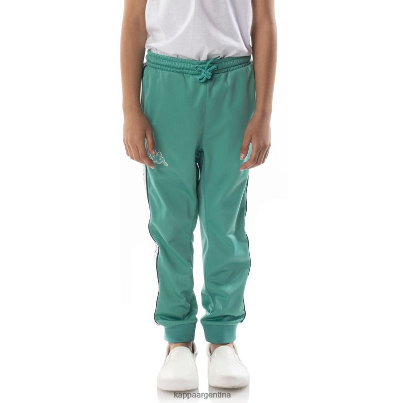Kappa niños pantalones de chándal alic 2 con cinta del logo para niños verde azulado 2FJJXV462