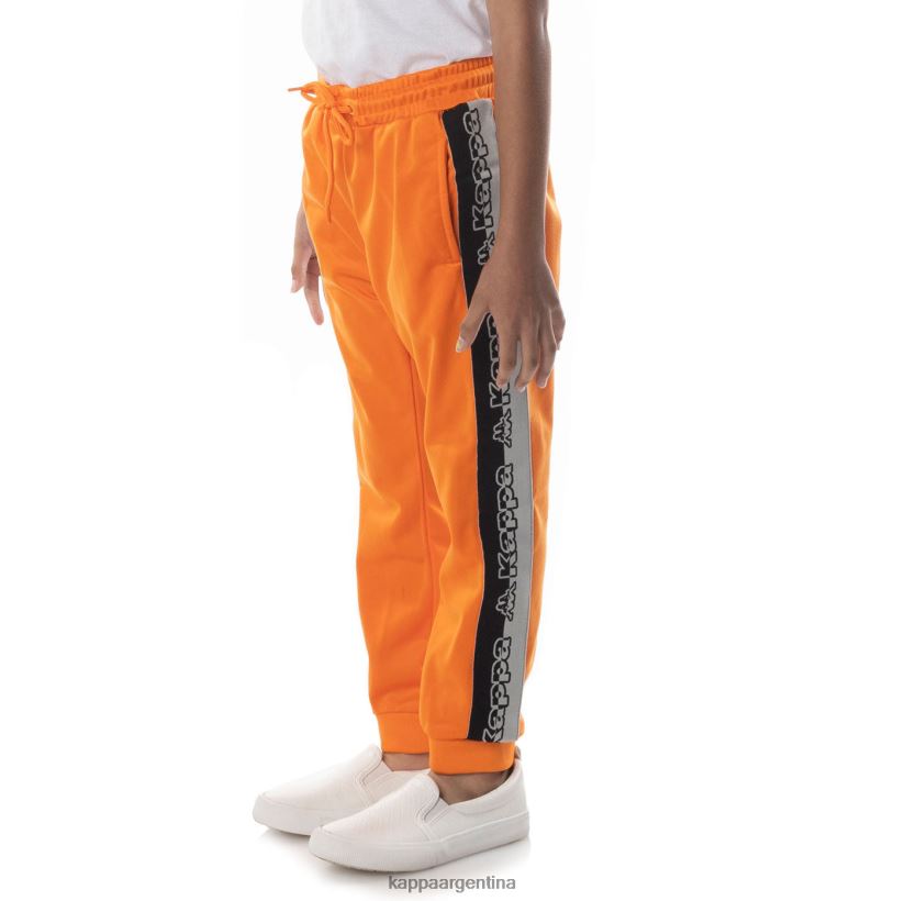 Kappa niños pantalones de chándal con cinta del logo naranja 2FJJXV467