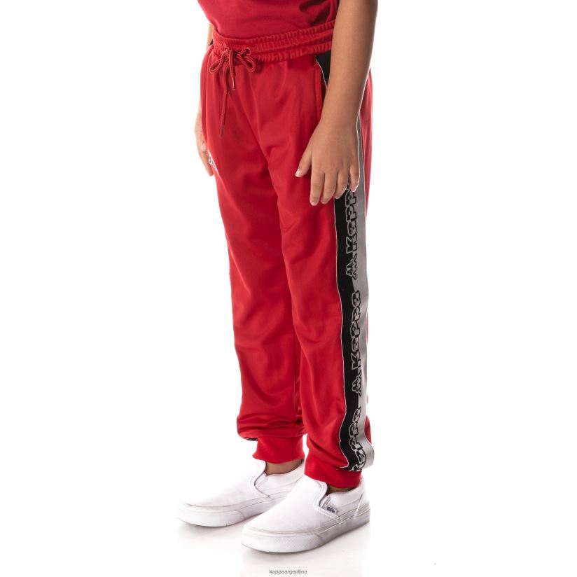 Kappa niños pantalones de chándal con cinta del logo rojo 2FJJXV469