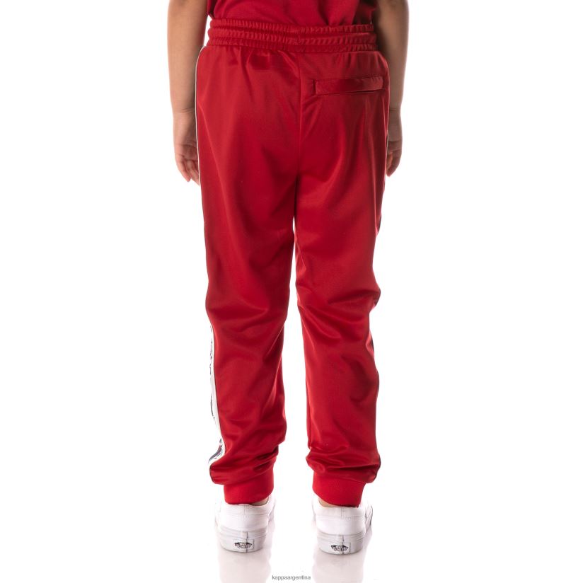 Kappa niños pantalones de chándal con cinta del logo rojo 2FJJXV469