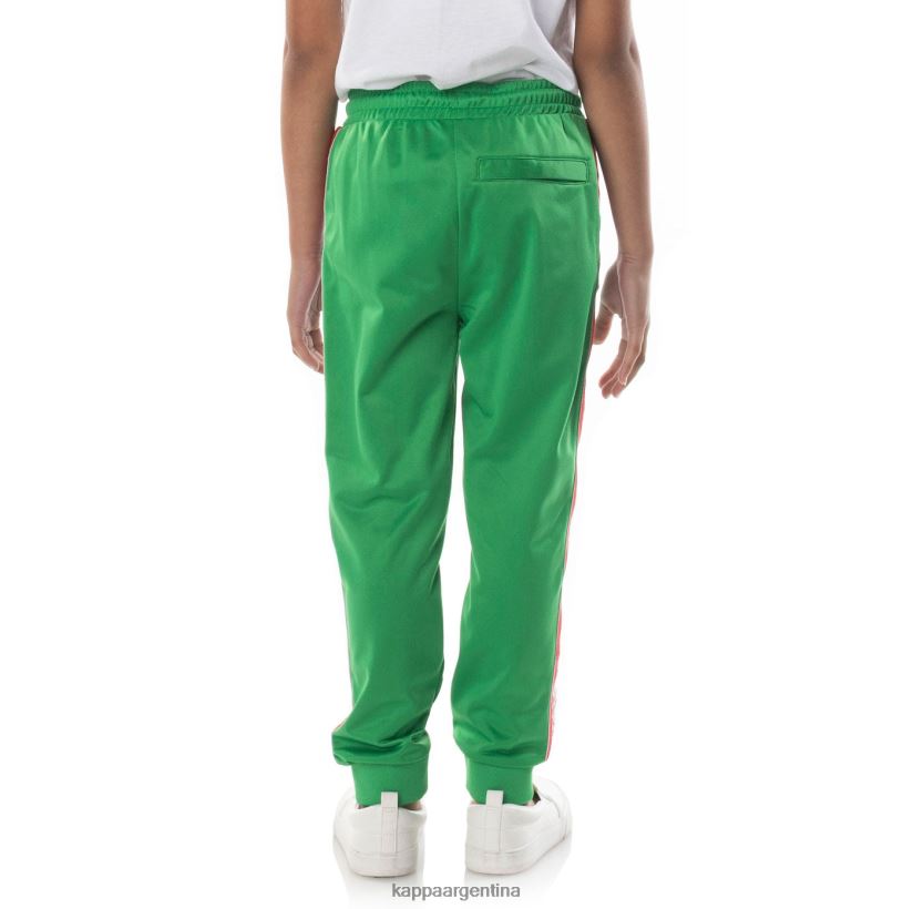 Kappa niños pantalones de chándal con cinta del logo verde 2FJJXV466