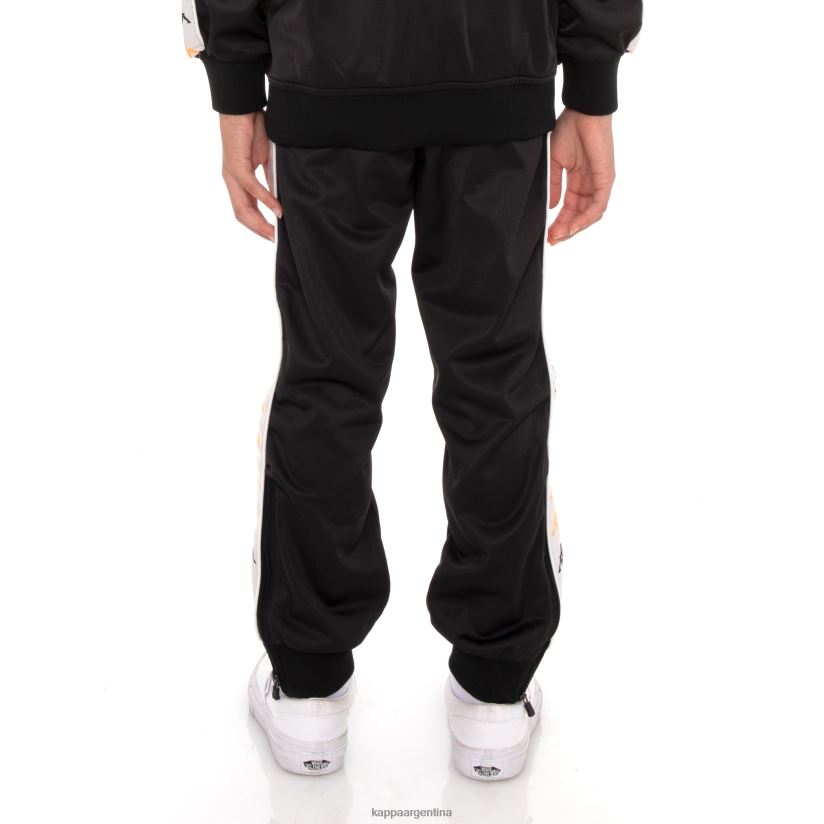 Kappa niños pantalones deportivos 222 banda deky 2 para niños humo negro 2FJJXV476
