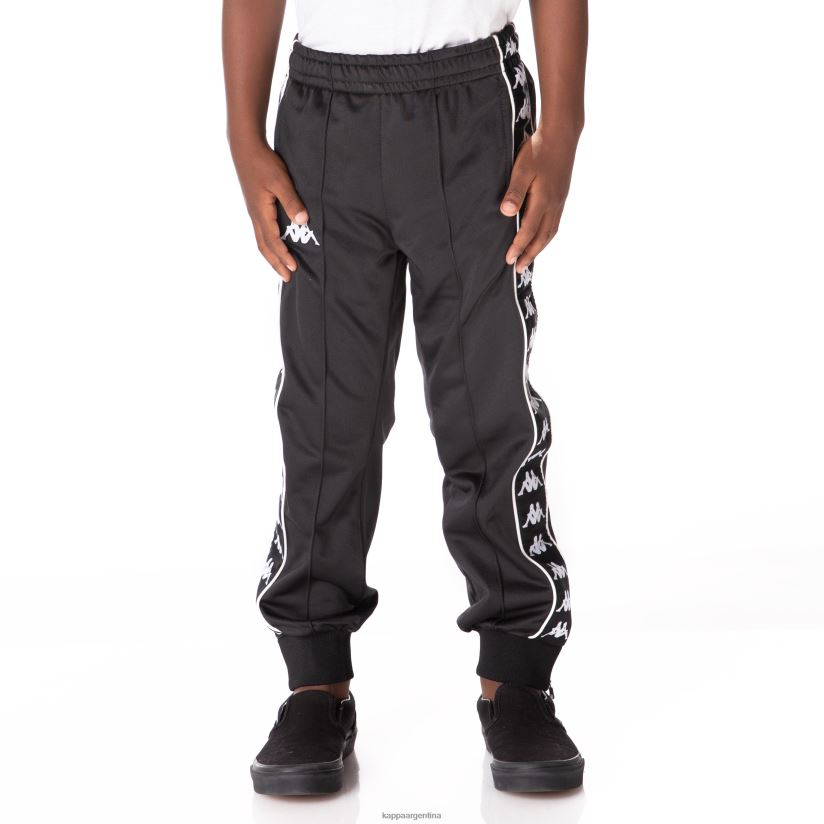 Kappa niños pantalones deportivos 222 banda rastoriazz para niños humo negro 2FJJXV461