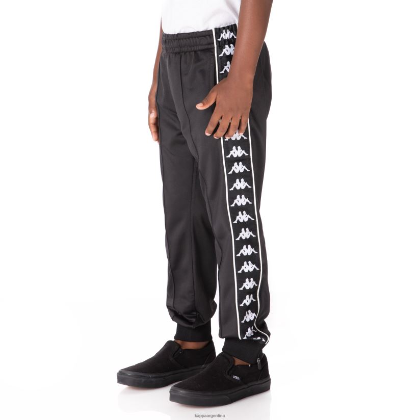 Kappa niños pantalones deportivos 222 banda rastoriazz para niños humo negro 2FJJXV461