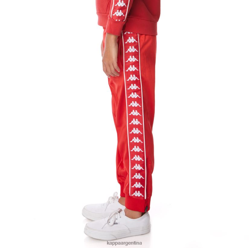 Kappa niños pantalones deportivos 222 banda rastoriazz para niños rojo blanco 2FJJXV460