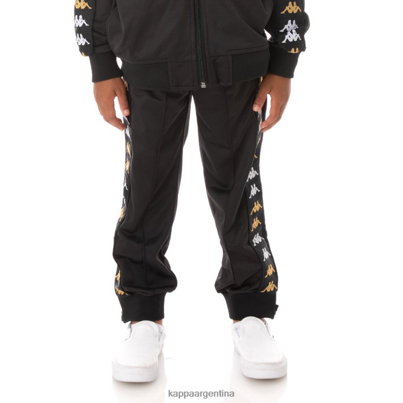Kappa niños pantalones deportivos 222 banda rastoriazzin para niños humo negro 2FJJXV488
