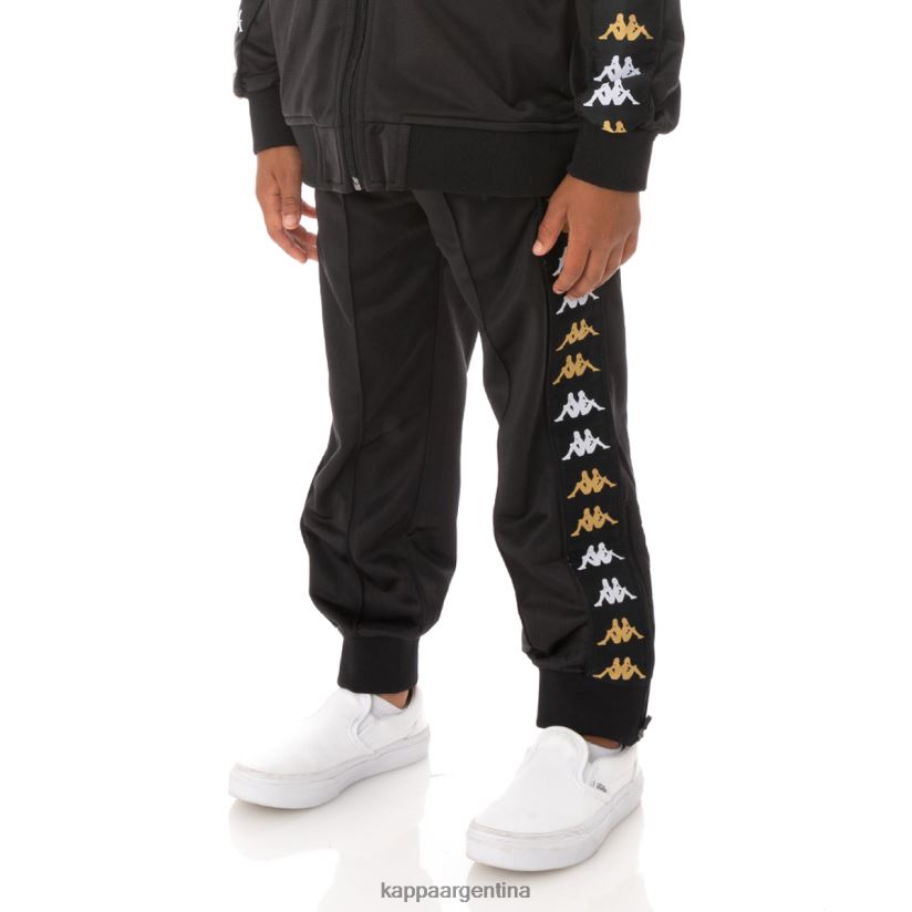 Kappa niños pantalones deportivos 222 banda rastoriazzin para niños humo negro 2FJJXV488