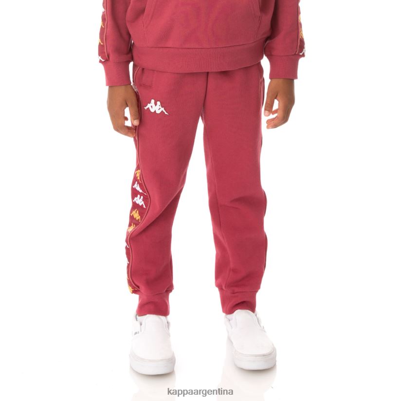 Kappa niños pantalones deportivos 222 banda alanzin niño borgoña 2FJJXV602
