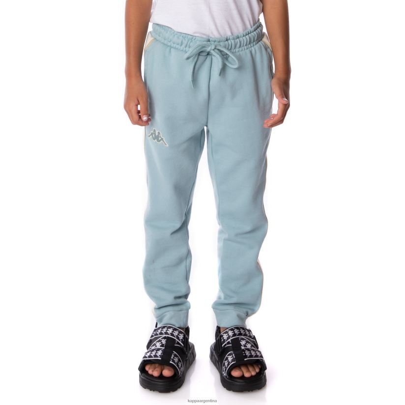 Kappa niños pantalones deportivos anira 2 con cinta del logo para niños azul claro 2FJJXV569