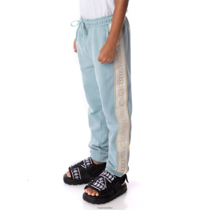 Kappa niños pantalones deportivos anira 2 con cinta del logo para niños azul claro 2FJJXV569