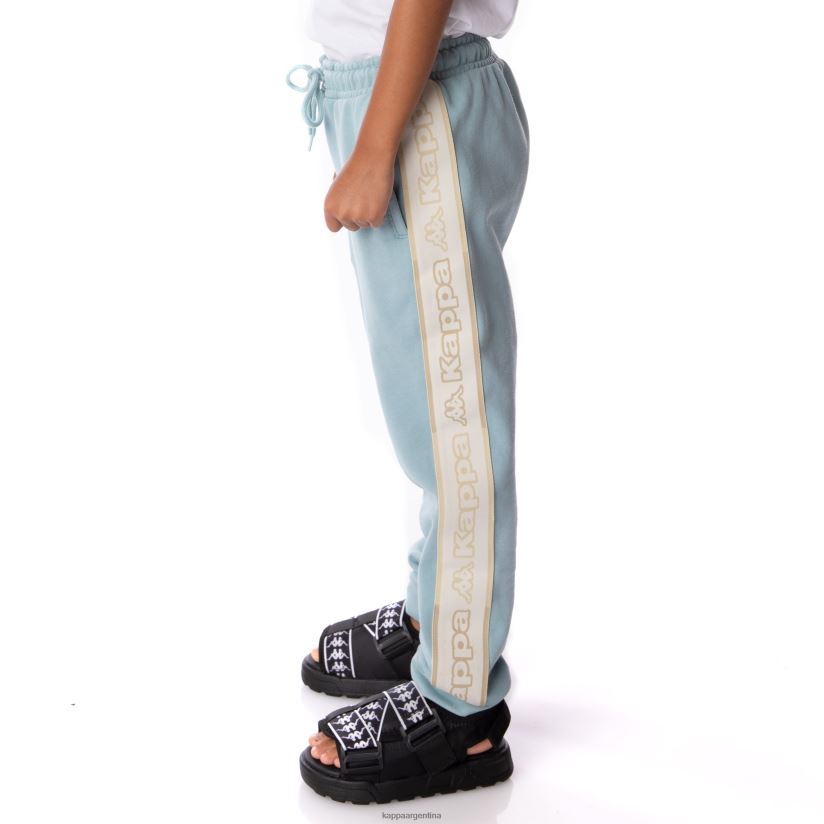 Kappa niños pantalones deportivos anira 2 con cinta del logo para niños azul claro 2FJJXV569