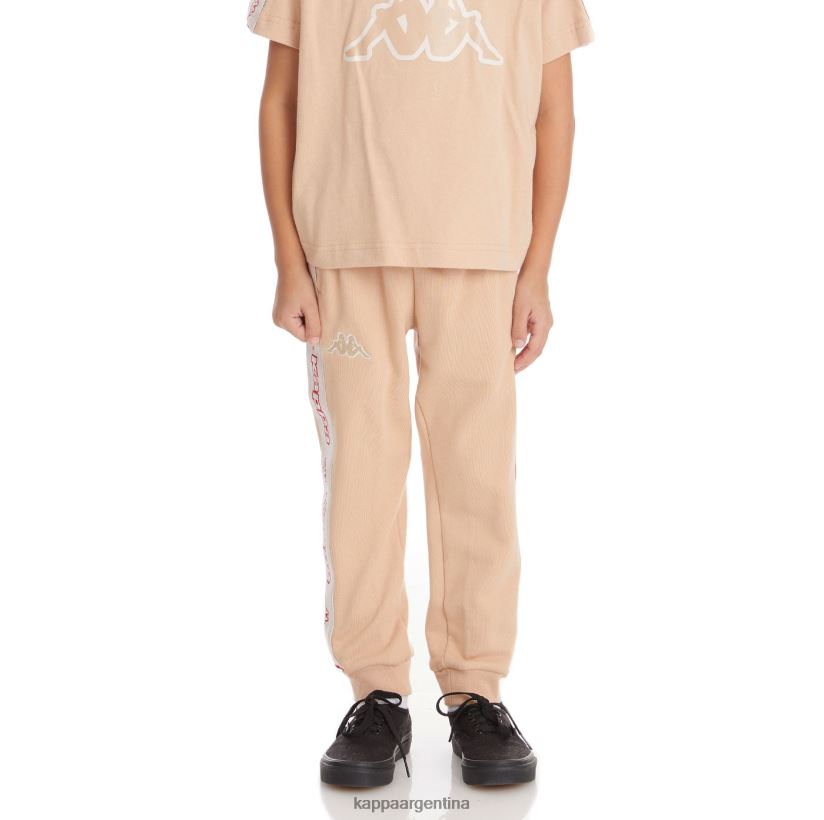 Kappa niños pantalones deportivos anira 2 con cinta del logo para niños beige 2FJJXV588
