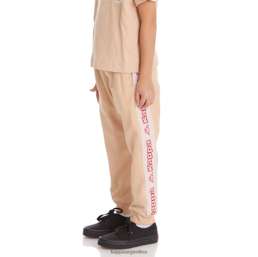 Kappa niños pantalones deportivos anira 2 con cinta del logo para niños beige 2FJJXV588