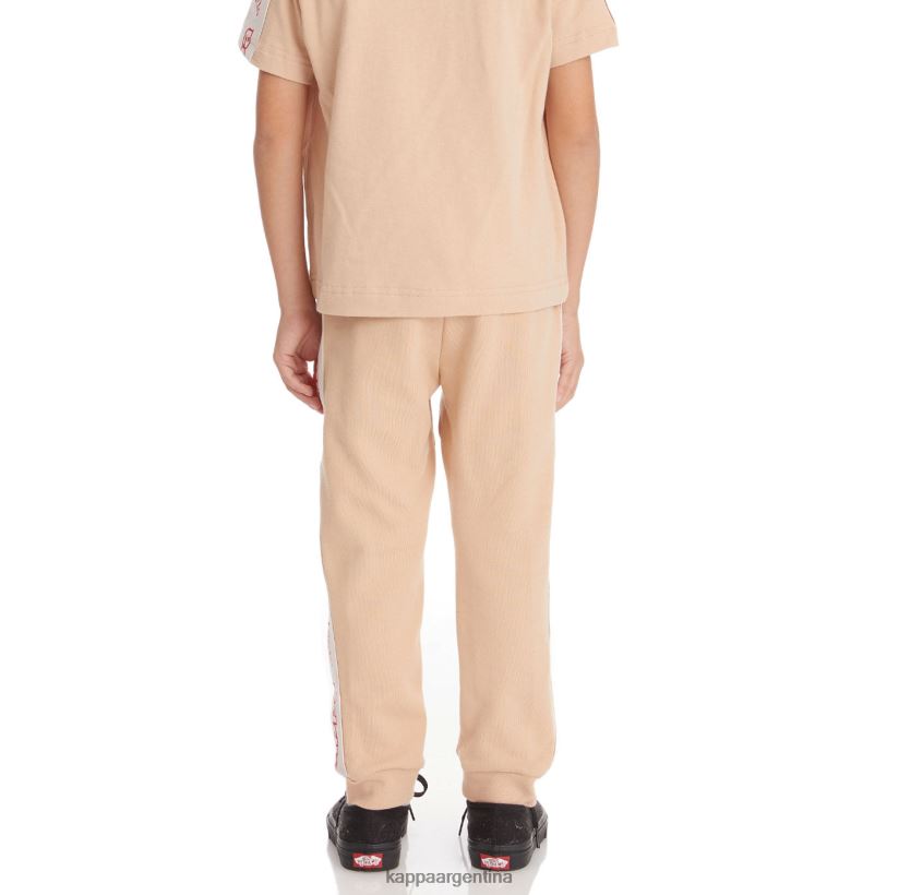 Kappa niños pantalones deportivos anira 2 con cinta del logo para niños beige 2FJJXV588