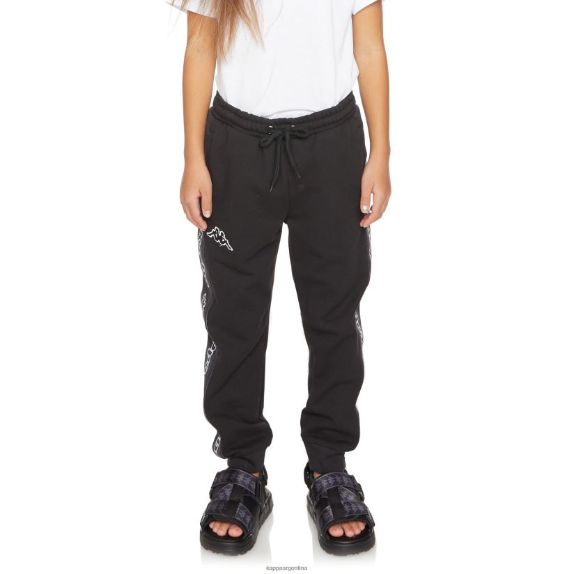 Kappa niños pantalones deportivos anira 2 con cinta del logo para niños humo negro 2FJJXV565