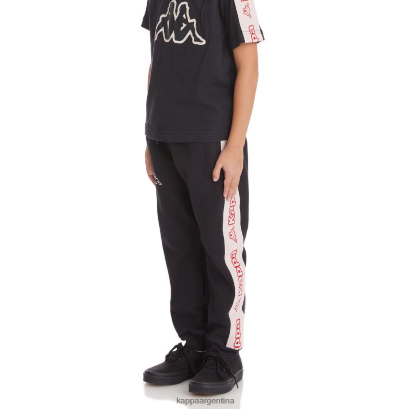 Kappa niños pantalones deportivos anira 2 con cinta del logo para niños humo negro 2FJJXV589