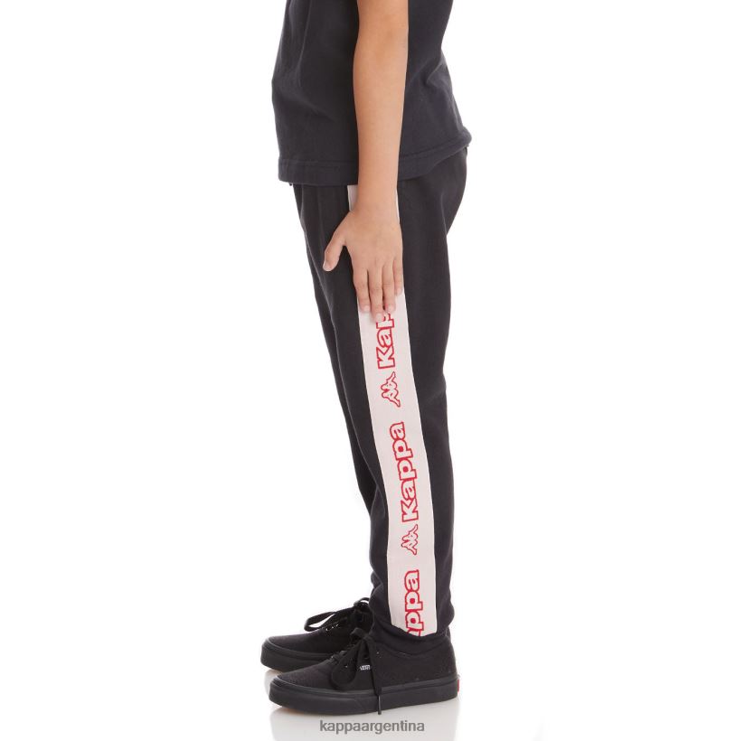 Kappa niños pantalones deportivos anira 2 con cinta del logo para niños humo negro 2FJJXV589