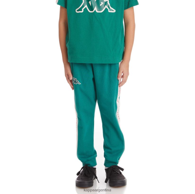 Kappa niños pantalones deportivos anira 2 con cinta del logo para niños verde oscuro 2FJJXV596