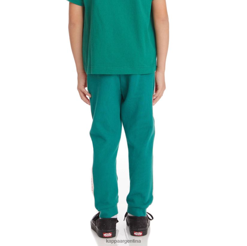 Kappa niños pantalones deportivos anira 2 con cinta del logo para niños verde oscuro 2FJJXV596