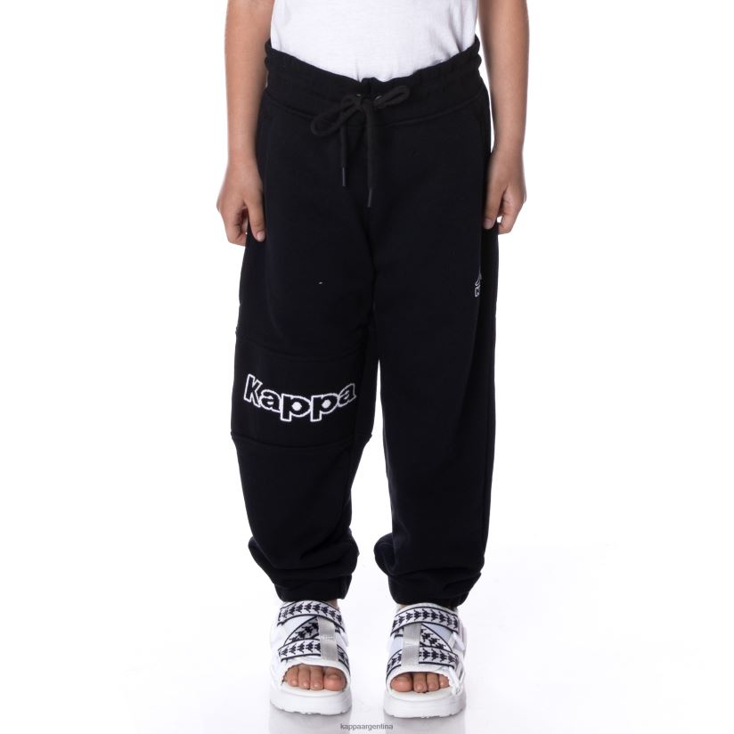 Kappa niños pantalones deportivos arctplus con logo para niños humo negro 2FJJXV564
